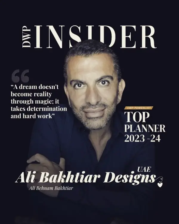 انتخاب علی بختیار در The Insider <br> به عنوان برترین ودینگ پلنر سال ۲۰۲۳ و ۲۰۲۴