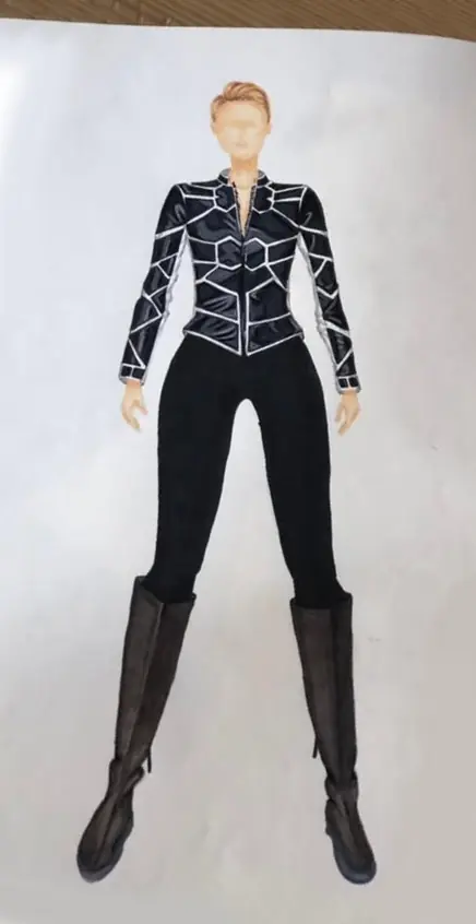 نمونه قبل از کار طراحی لباس بازرو